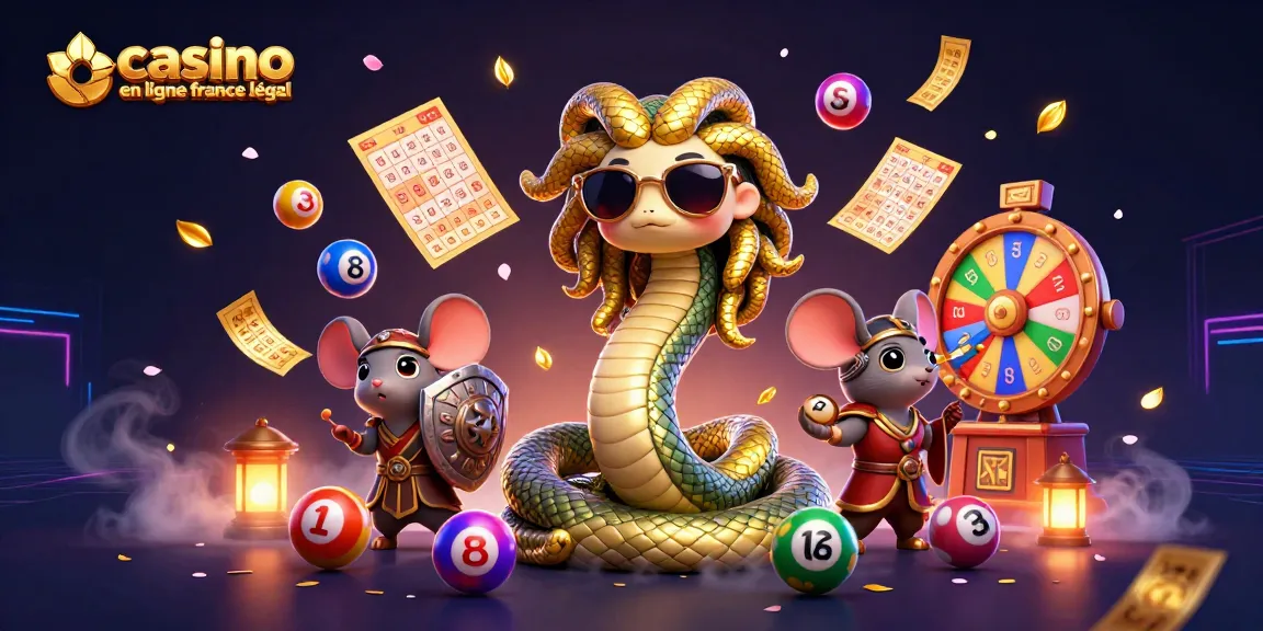 Illustration représentative d'un casino en ligne France légal avec Medusa et une souris guerrière.