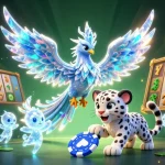 Play thrilling slots at RR88 with vivid characters in a sparkling casino atmosphere.