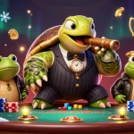 オンラインカジノ ポーカーのゲームで楽しく遊ぶ、スナッピングタートルとバルフロッグたち