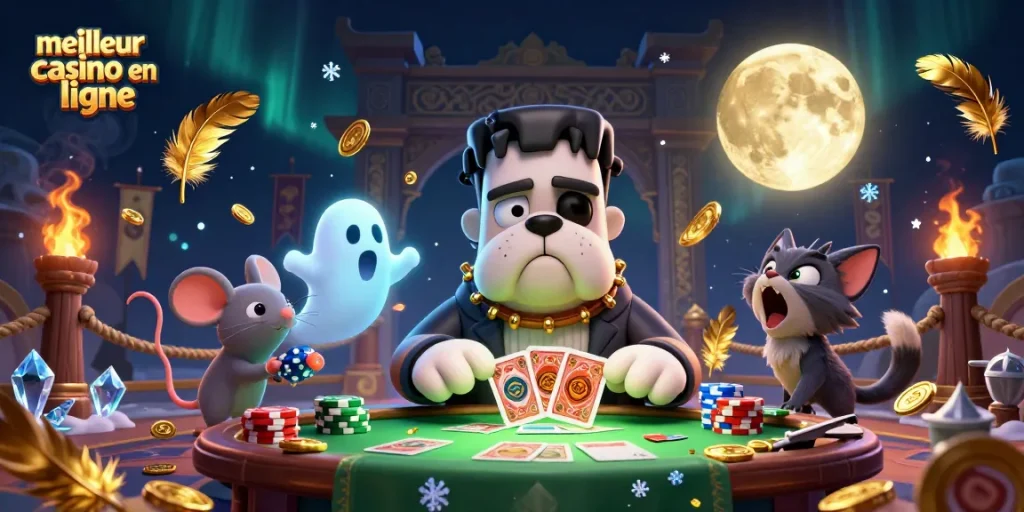 Jouer au meilleur casino en ligne avec des personnages de cartes, esprit, et animaux fantastiques.