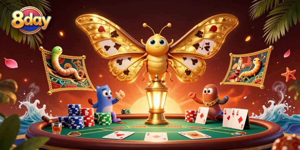 Play exciting games at 8day with vibrant casino elements and a captivating atmosphere.
