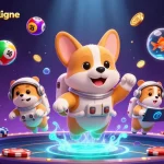 Jouez avec succès sur un casino en ligne argent réel, où un corgi astronaute flottant profite des bonus et des jeux captivants.