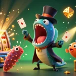 Profitez des jeux au casino en ligne France avec une scène vibrante d'eux en action.