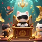 Experience the thrill of mm88 in this vibrant 3D casino scene with unique characters and dynamic elements.