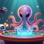 Engage with the vibrant universe of trang chủ gg88 featuring an alien octopus playing poker.