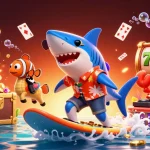 Experience sun win thrills with engaging 3D characters in a vibrant casino-themed illustration.