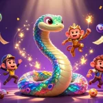 Engage with iwin's vibrant gaming world featuring dynamic lottery elements and magical characters.