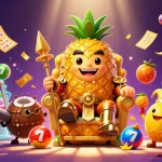 Permainan slot online yang seru dengan tokoh kartun di kasino pantai, menghadirkan keseruan dalam judi.