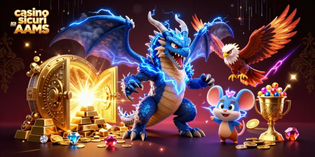 Gioca nei casino sicuri non AAMS con personaggi fantastici e tesori scintillanti.