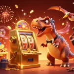 Experience the thrill at z188 with a pachycephalosaurus winning jackpots and an ankylosaur managing the casino!