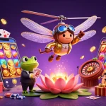 Jouez avec une expérience immersive au casino en ligne France légal, avec un croupier grenouille et des éléments de jeu captivants.