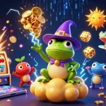Jouez dans le casino en ligne France avec des personnages animés sous une pluie de pièces d'or