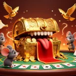 Illustration 3D détaillée représentant le concept de casino en ligne France légal avec des éléments de poker captivants.
