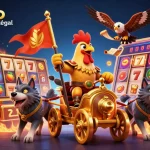 Capturez l'adrénaline du casino en ligne légal en France avec nos symboles de machines à sous et un personnage captivant.