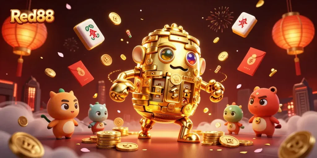 Engage with Red88's exciting gaming experience featuring dynamic casino elements.