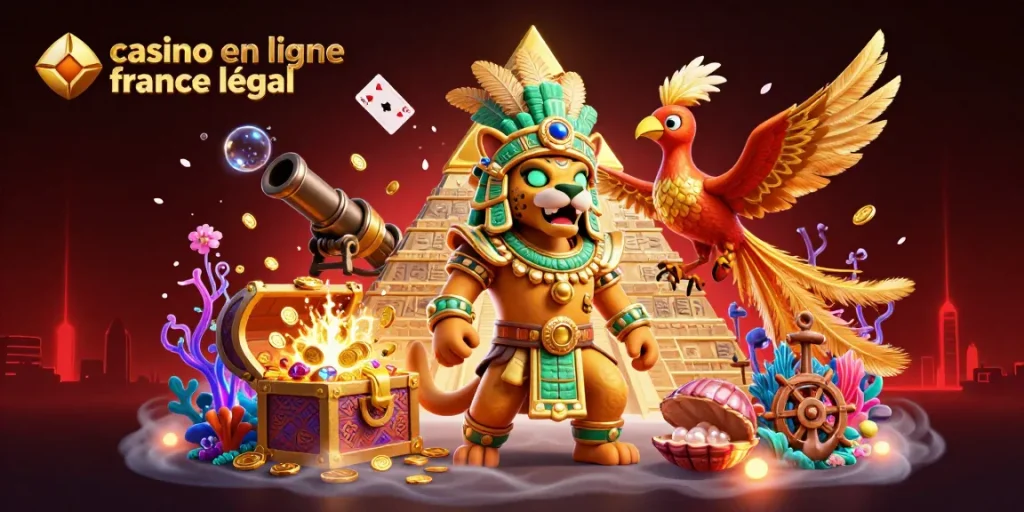 Jouer sur un casino en ligne France légal avec des personnages mayas et des trésors sous-marins