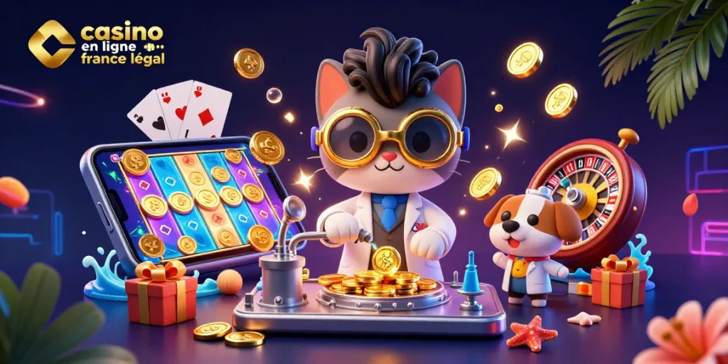 Jouez à des jeux de casino en ligne France légal avec des personnages animés captivants.