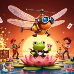 Profitez d'une illustration casino en ligne France légal avec un dragon avant pilote et un croupier.