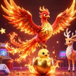 Jouer au casino en ligne France légal avec l'illustration dynamique de la phoenix et des machines à sous.