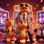 Explorez l'univers du casino en ligne légal en France avec cette illustration créative et animée.