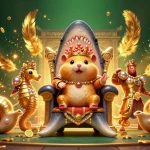 Rejoignez le roi hamster doré sur son trône de requin dans le casino en ligne France légal.