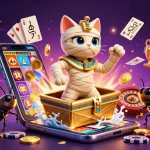 Jouez au casino en ligne France légal avec un chat momie égyptien et des cartes anciennes.